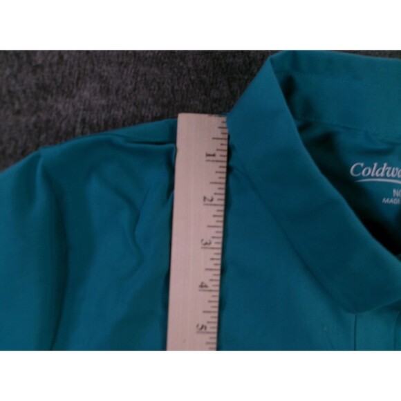 Coldwater Creek Top Women 16 Teal Capsule Base Layer No Iron Classic Office Work - Picture 4 of 10